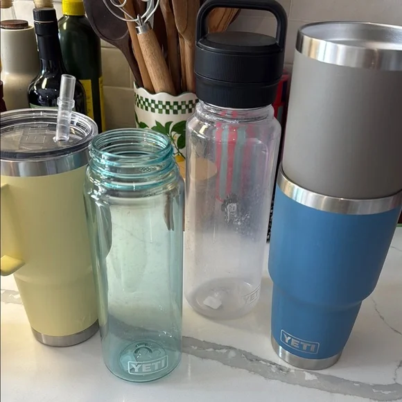 Yeti Drinkware Collection - 6 tumbler and water bottle